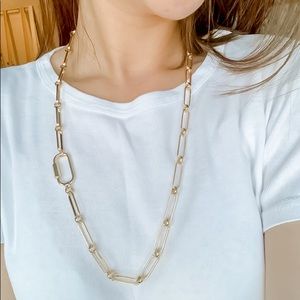 Gold Chain Clip Necklace